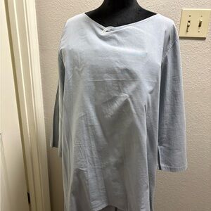 2 piece pant suit, Light bluish gray, XL.  Perfect for a casual or formal wear.